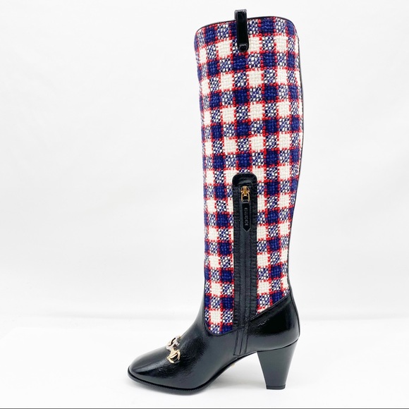 2019 F/W Gucci Zumi Check Tweed Knee Boot 🔥🔥😳 - Picture 4 of 16